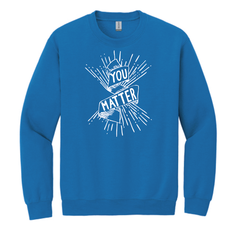 COCMHC "You Matter" Crewneck Sweatshirt (royal)