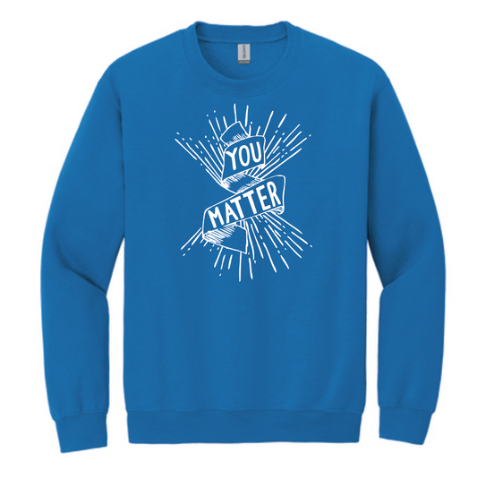COCMHC "You Matter" Crewneck Sweatshirt (royal)