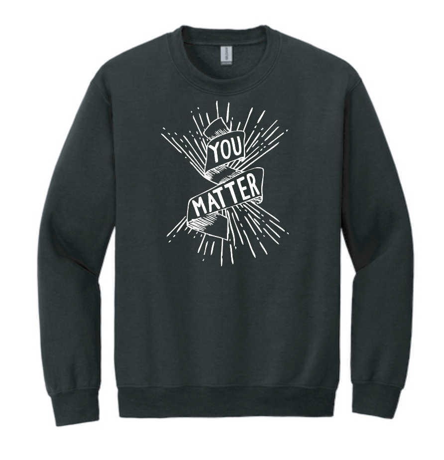 COCMHC "You Matter" Crewneck Sweatshirt (black)