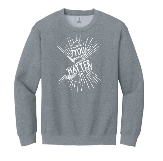 COCMHC "You Matter" Crewneck Sweatshirt (graphite)