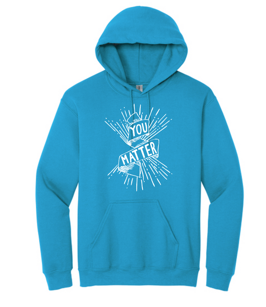 COCMHC "You Matter" Hooded Sweatshirt (sapphire)
