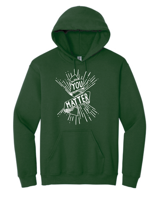 COCMHC "You Matter" Hooded Sweatshirt (forest)