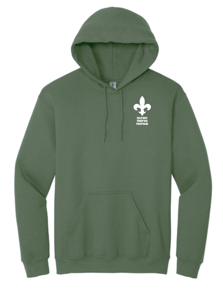 Troop 233 "Flag" Design Hooded Sweatshirt