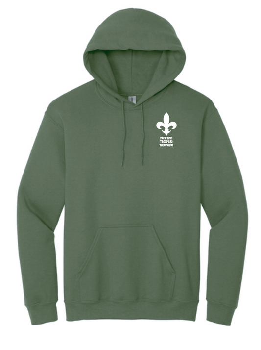 Troop 233 "Flag" Design Hooded Sweatshirt