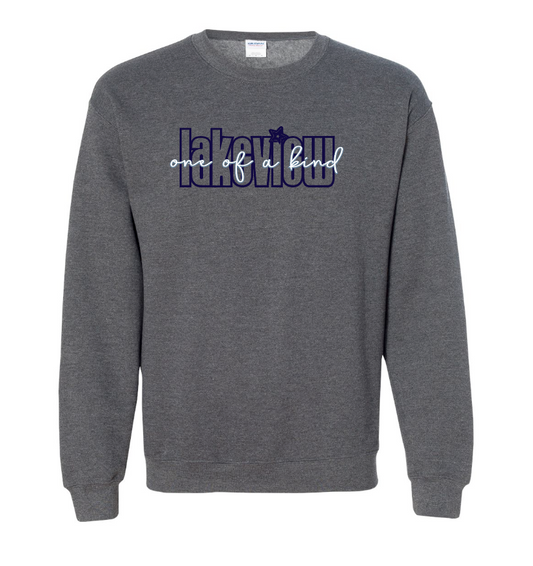 Lakeview "One of a Kind" Design Crewneck Sweatshirt (drk heather)