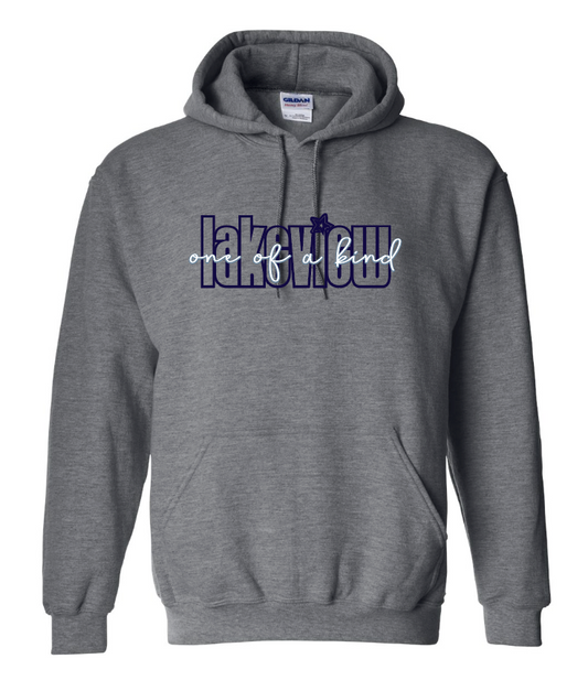 Lakeview "One of a Kind" Design Hooded Sweatshirt (dark heather)