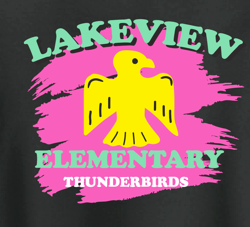 Lakeview "Vintage Shield" Design Crewneck Sweatshirt (black)