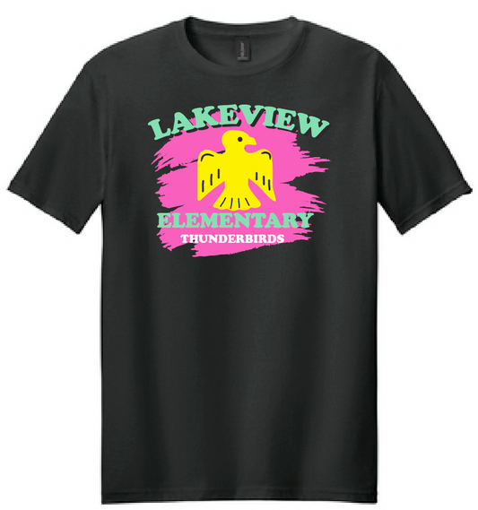 Lakeview "Vintage Shield" Design S/S T-shirt (black)
