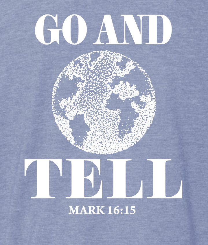 Landmark Missions "Go and Tell" Design S/S T-shirt (indigo)