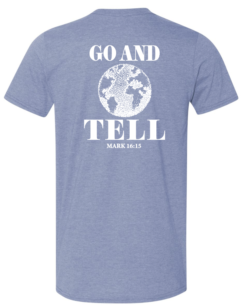 Landmark Missions "Go and Tell" Design S/S T-shirt (indigo)