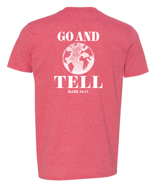 Landmark Missions "Go and Tell" Design S/S T-shirt (red)