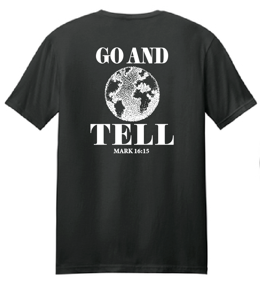 Landmark Missions "Go and Tell" Design S/S T-shirt (black)