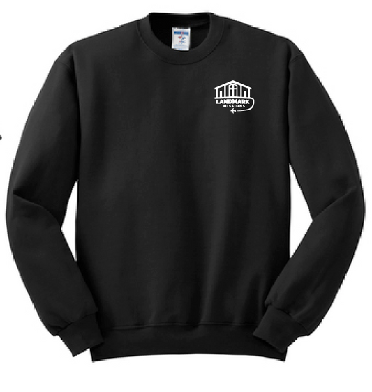 Landmark Missions "Go and Tell" Design Crewneck Sweatshirt (black)