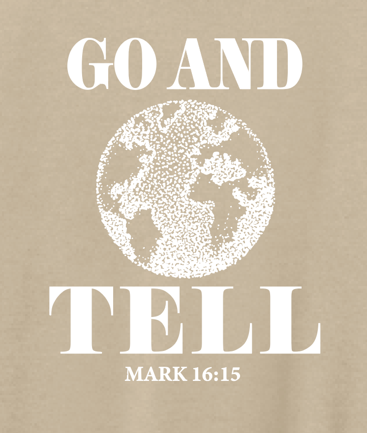 Landmark Missions "Go and Tell" Design Crewneck Sweatshirt (sand)