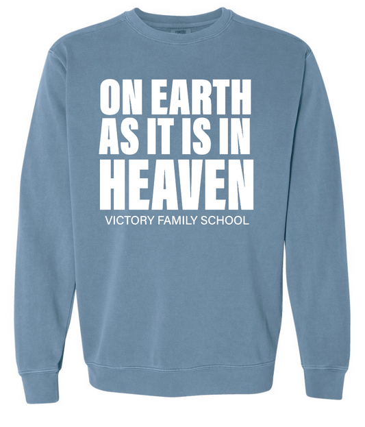 VFS "On Earth" Design Comfort Colors Crewneck Sweatshirt (denim)