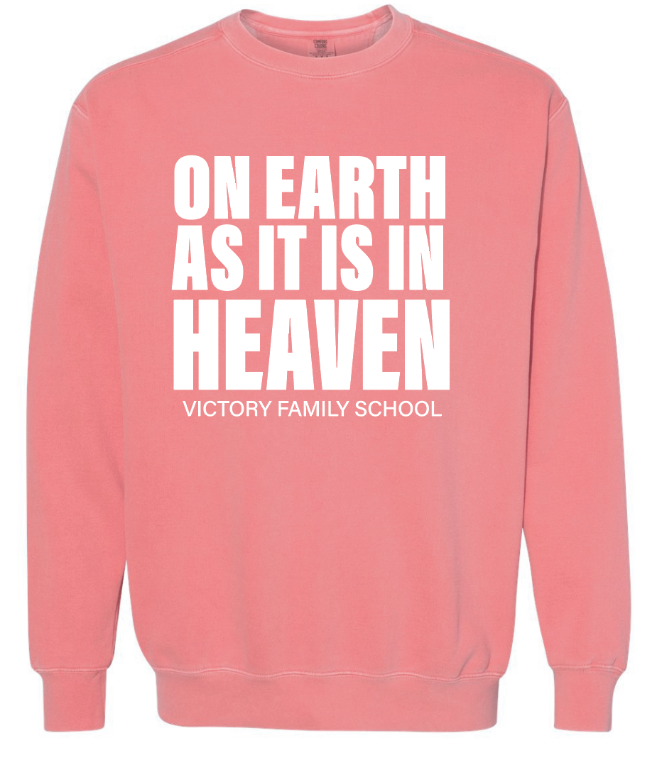 VFS "On Earth" Design Comfort Colors Crewneck Sweatshirt (watermelon)