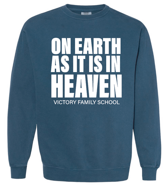 VFS "On Earth" Design Comfort Colors Crewneck Sweatshirt (navy)