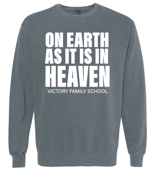 VFS "On Earth" Design Comfort Colors Crewneck Sweatshirt (pepper)