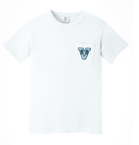 VFS "V Ram" Design Comfort Colors S/S Pocket T-shirt (white)