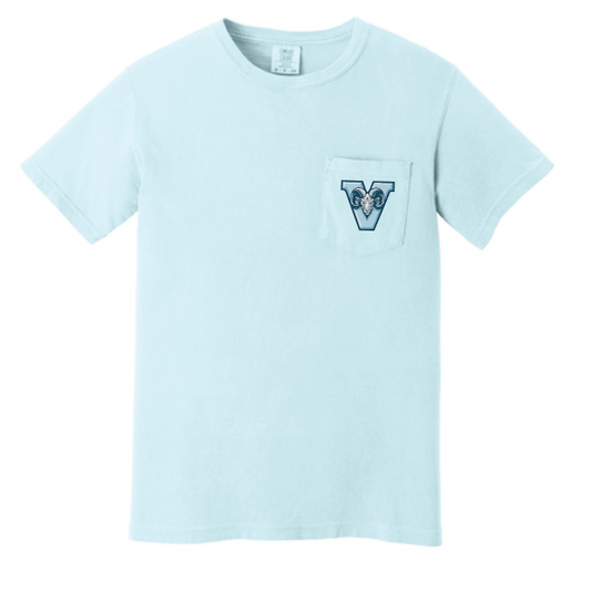 VFS "V Ram" Design Comfort Colors S/S Pocket T-shirt (chambray)