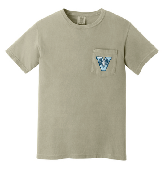 VFS "V Ram" Design Comfort Colors S/S Pocket T-shirt (khaki)