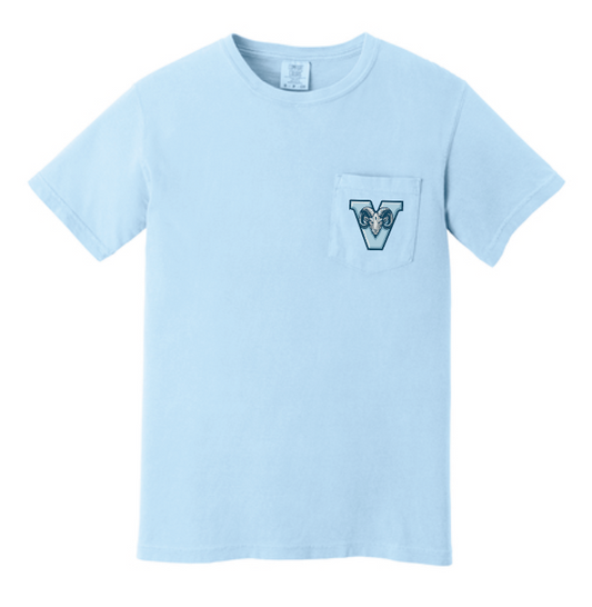 VFS "V Ram" Design Comfort Colors S/S Pocket T-shirt (hydrangea)