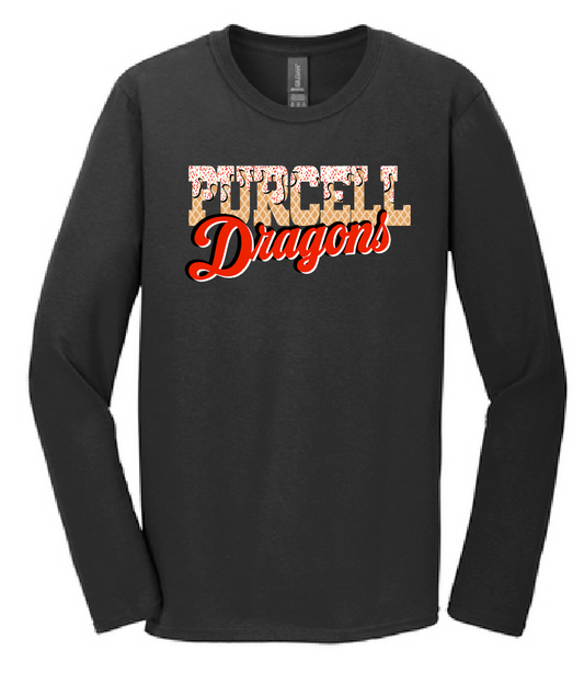Purcell PTO "Ice Cream" Design Softstyle L/S T-shirt