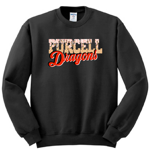 Purcell PTO "Ice Cream" Design Crewneck Sweatshirt