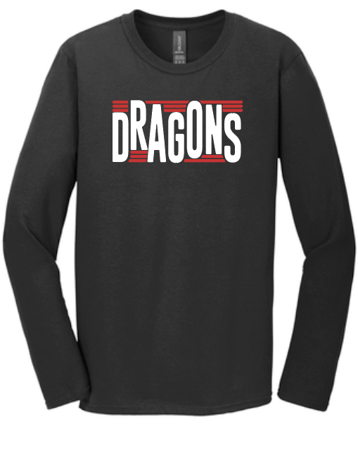 Purcell PTO "Rounded Bars" Design Softstyle L/S T-shirt