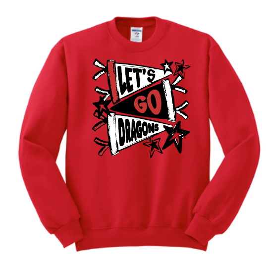 Purcell PTO "Pennants" Design Crewneck Sweatshirt