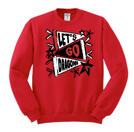 Purcell PTO "Pennants" Design Crewneck Sweatshirt