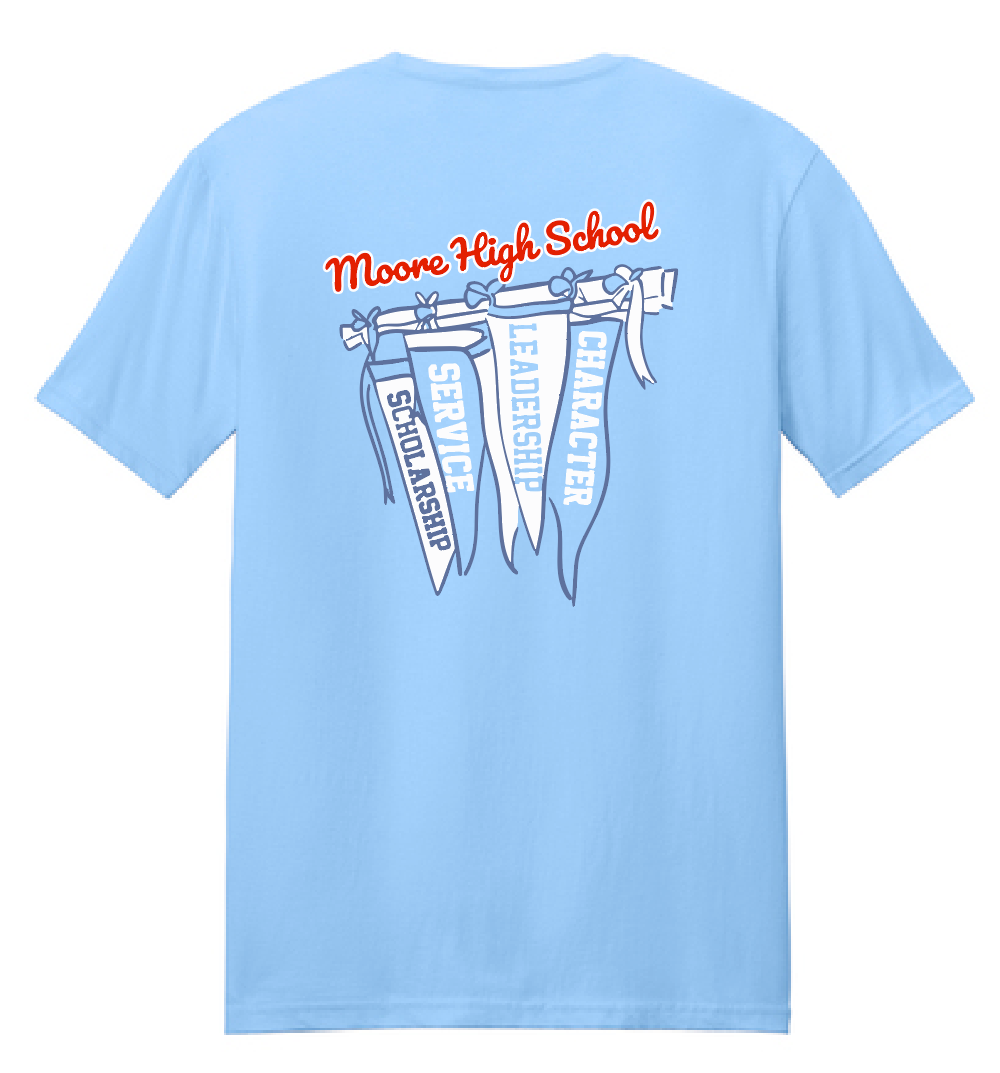 MHS National Honor Society "Pennants" Design S/S T-shirt