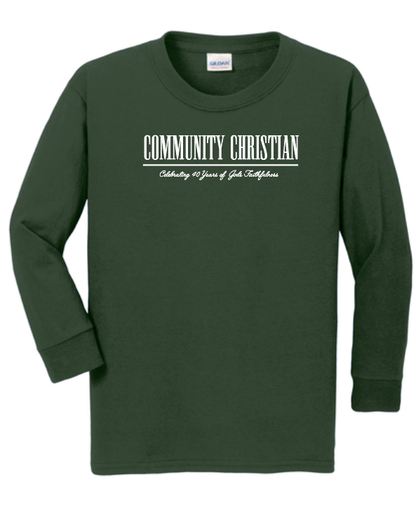 CCS PTSF "40 Years Simple" Design L/S T-shirt (forest)(youth)