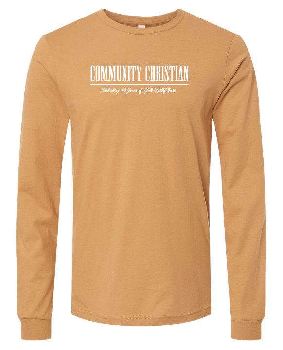 CCS PTSF "40 Years Simple" Design L/S T-shirt (toast)(adult)