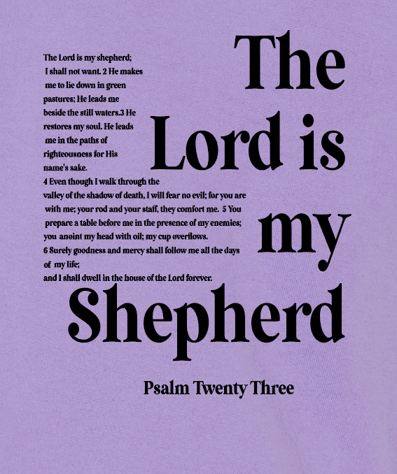 St. Andrews "Psalm 23" Design Rabbit Skins Sweatshirt (lavender)(toddler)