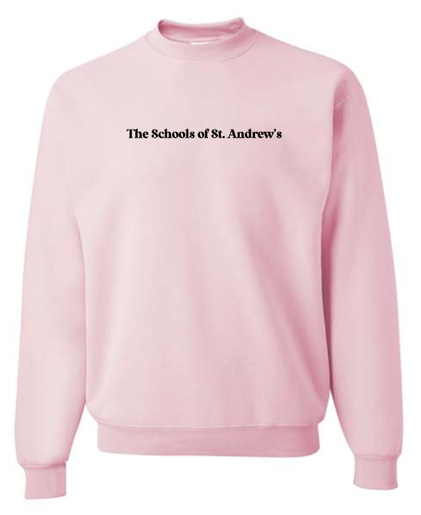 St. Andrews "Psalm 23" Design LA T's Sweatshirt (pink)(youth)