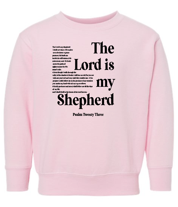 St. Andrews "Psalm 23" Design LA T's Sweatshirt (pink)(youth)