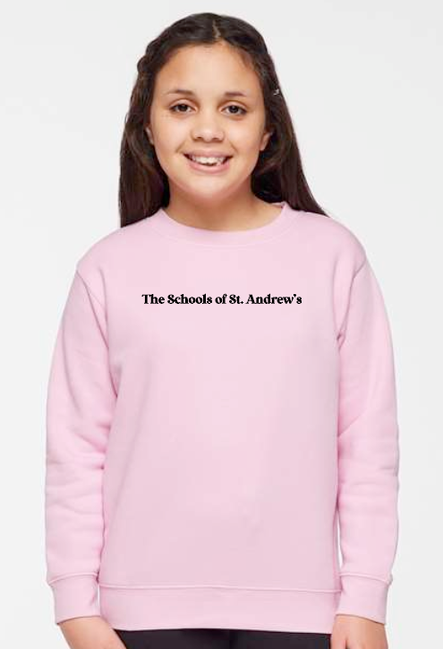 St. Andrews "Psalm 23" Design LA T's Sweatshirt (pink)(youth)