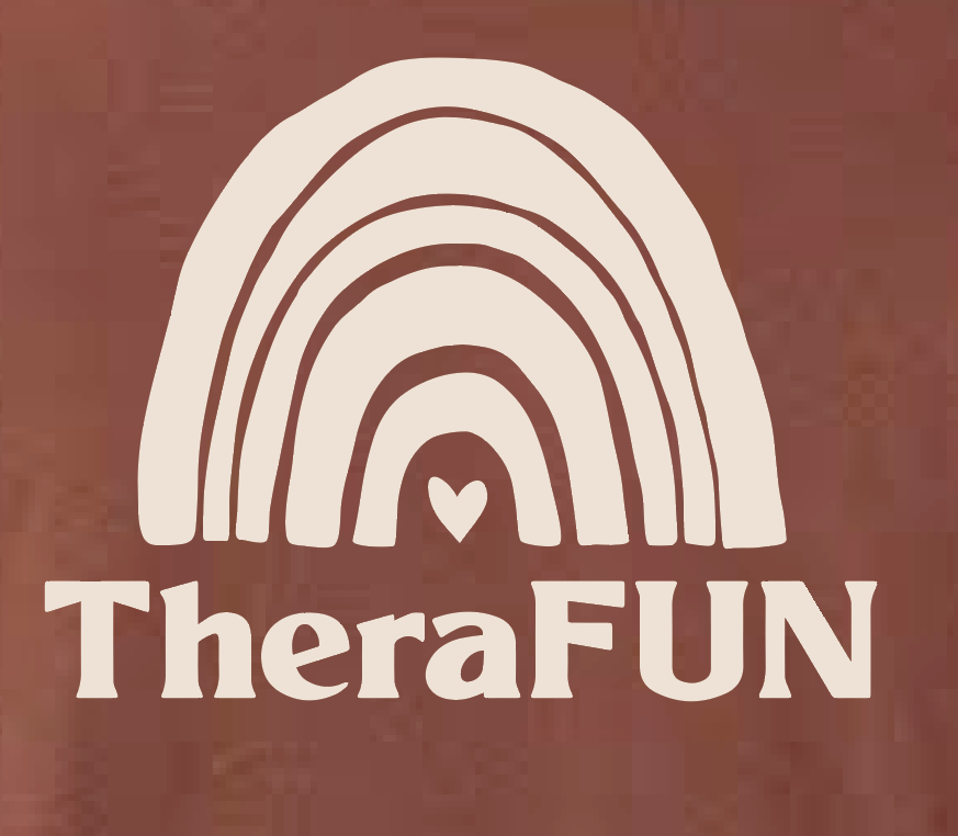 TheraFun "Logo" Design S/S Oversized T-shirt (brown)(1c)