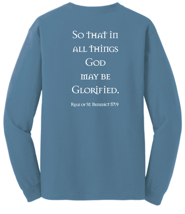 St. Gregory's "Sesquicentennial" Design L/S T-shirt (indigo)(adult)