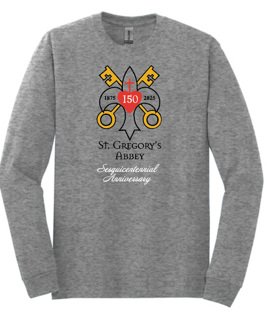 St. Gregory's "Sesquicentennial" Design L/S T-shirt (heather)(youth)