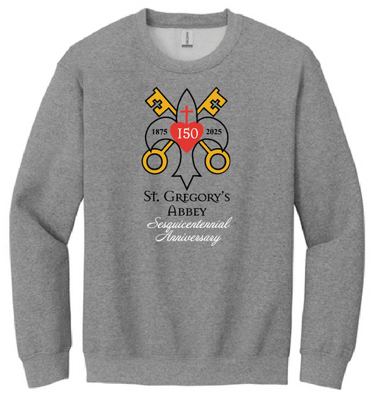St. Gregory's "Sesquicentennial" Design Crewneck Sweatshirt (heather)(youth)