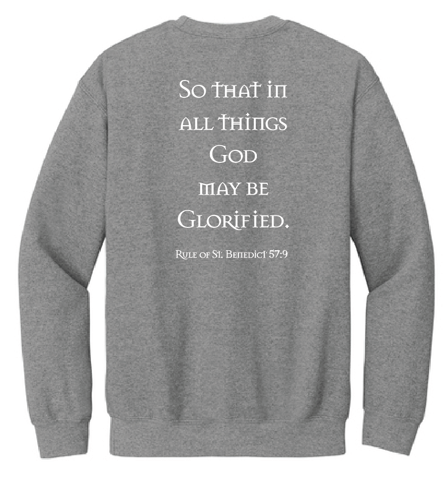 St. Gregory's "Sesquicentennial" Design Crewneck Sweatshirt (heather)(adult)