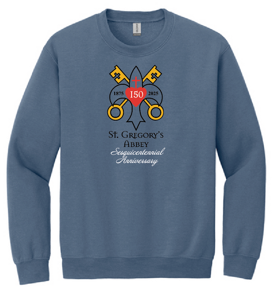 St. Gregory's "Sesquicentennial" Design Crewneck Sweatshirt (indigo)