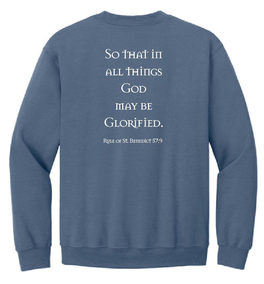St. Gregory's "Sesquicentennial" Design Crewneck Sweatshirt (indigo)