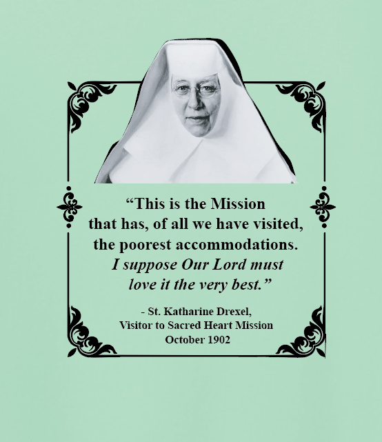 St. Gregory's "Katharine Drexel" Design Crewneck Sweatshirt (mint)(adult)