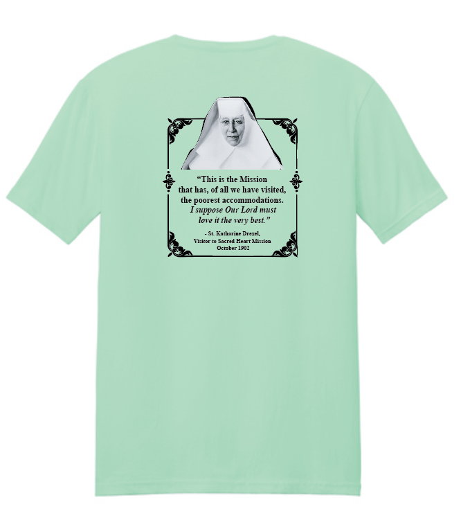St. Gregory's "Katharine Drexel" Design S/S T-shirt (mint)(adult)