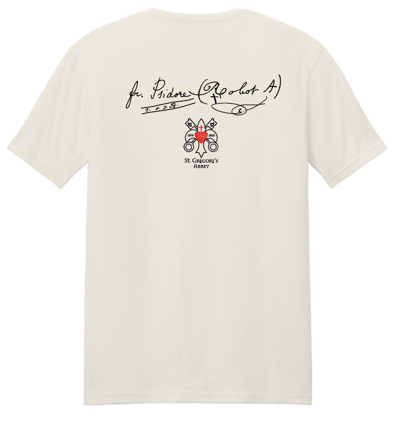 St. Gregory's "Fr. Robot" Design S/S T-shirt (natural)(adult)