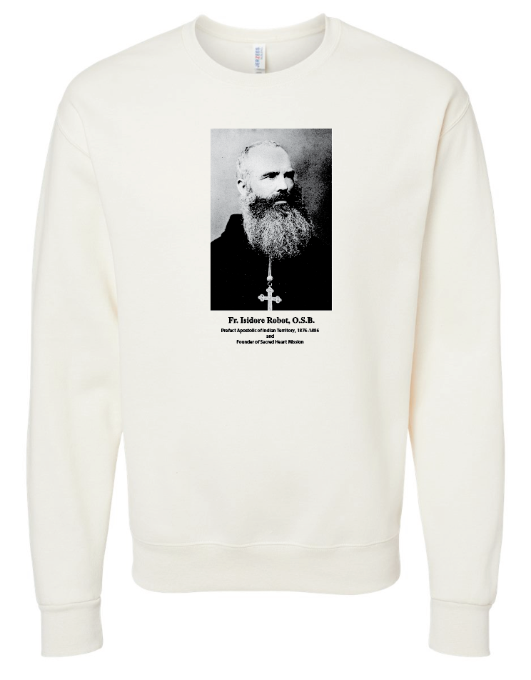 St. Gregory's "Fr. Robot" Design Crewneck Sweatshirt (natural)(adult)