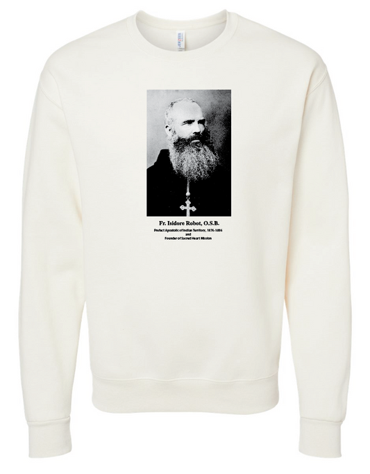 St. Gregory's "Fr. Robot" Design Crewneck Sweatshirt (natural)(youth)